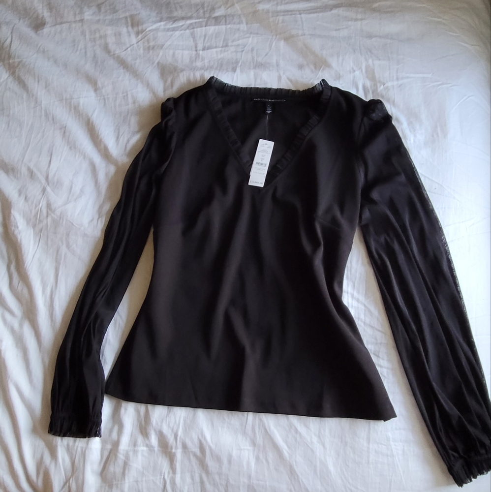 SOLD!!! WHBM Mesh Blouse